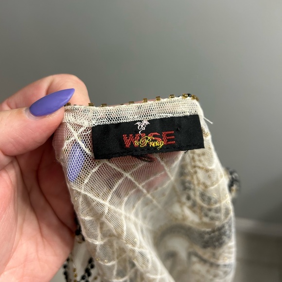 Vintage beaded tank top sheer - Picture 6 of 8